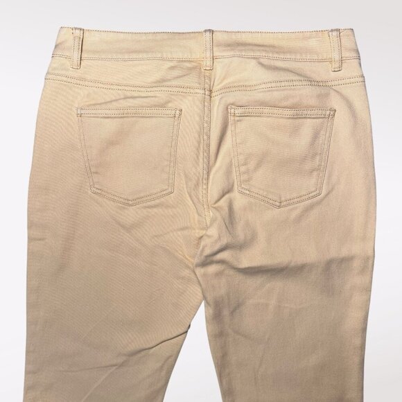 Talbots Yellow Signature Crop Jeans Zip Hem Stretch 8 Petite - Picture 7 of 7